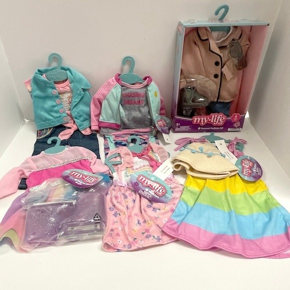 6 New on Hangers My Life Doll Clothes or all 18" Dolls Lot C - Picture 8 of 8
